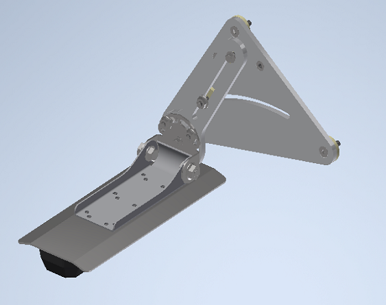See-Right Transducer Bracket w/- Humminbird Splash Cover
